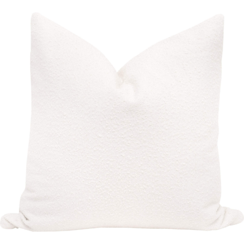 The Basic 26" Essential Euro Pillow in Performance Boucle Snow (Set of 2)